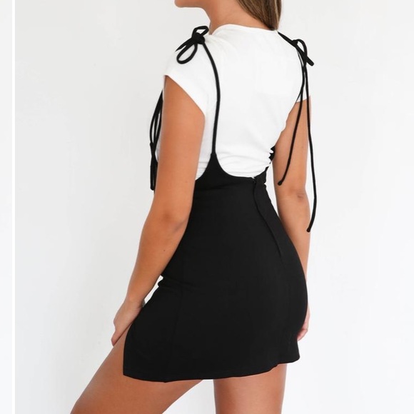 NWT Tiger Mist Clara Pini Black tie half dress - Picture 4 of 6